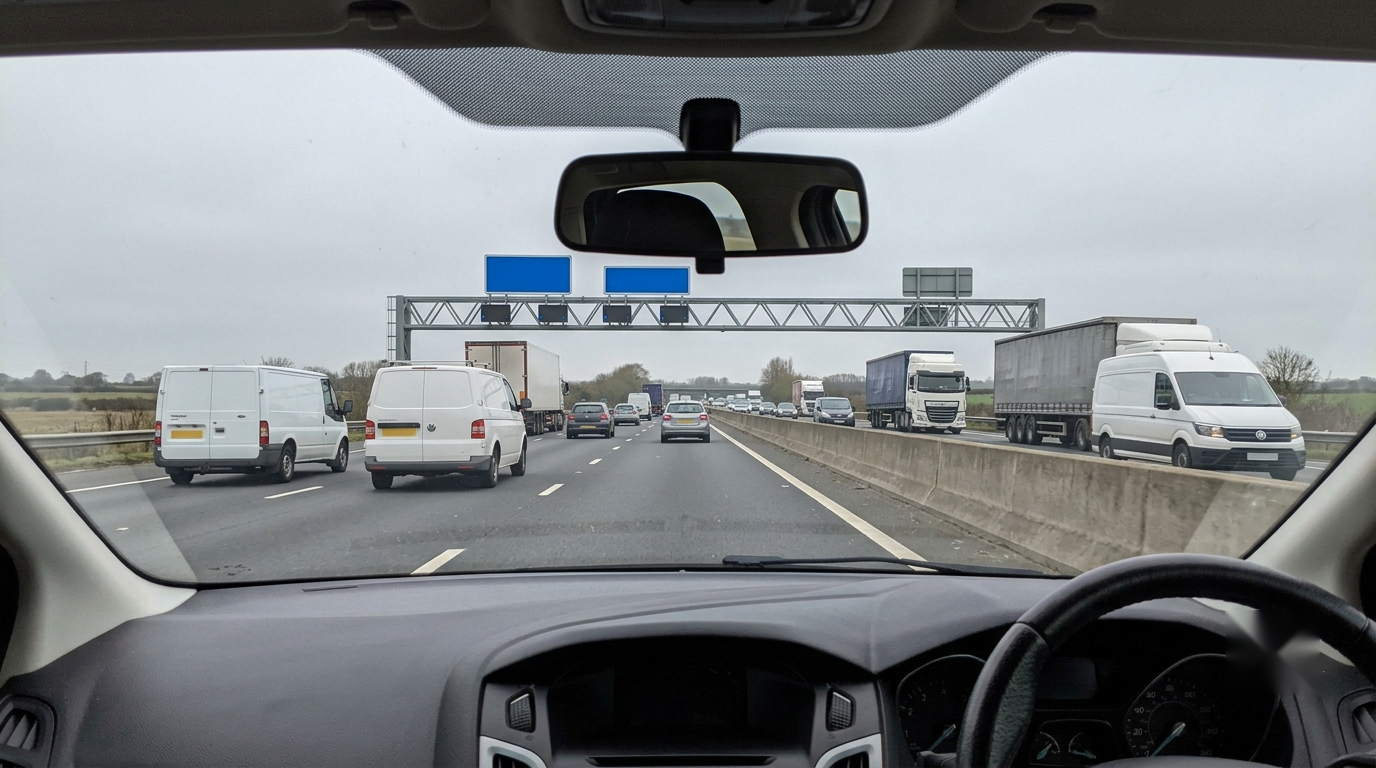 TruVisia dashcam mounted on windscreen